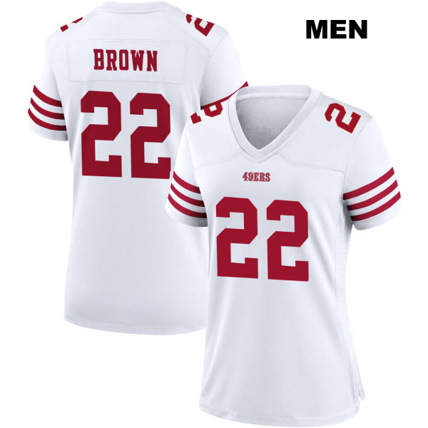 Anthony Brown San Francisco 49ers Stitched Mens Number 22 Home White Football Jersey