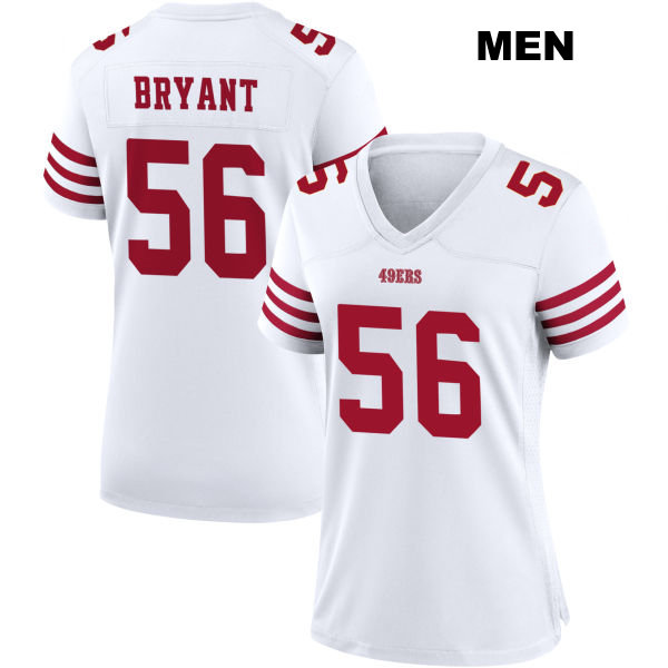 Austin Bryant Home San Francisco 49ers Mens Stitched Number 56 White Football Jersey