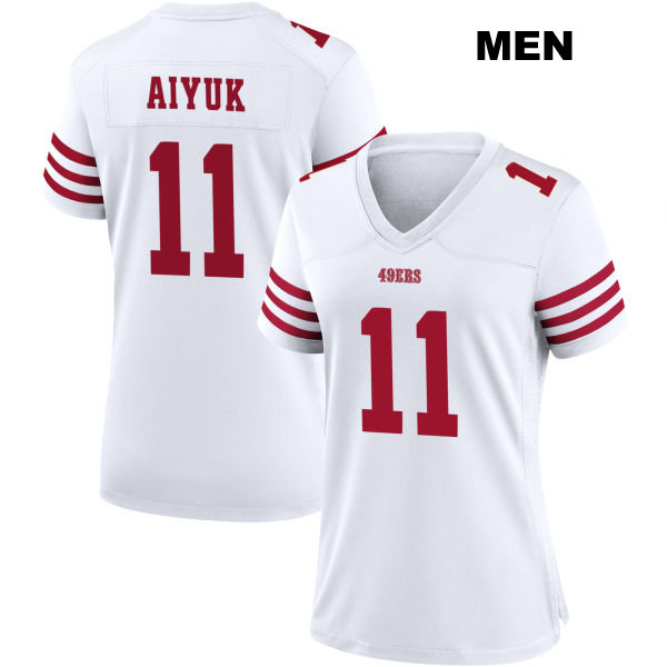 Brandon Aiyuk San Francisco 49ers Mens Stitched Number 11 Home White Football Jersey