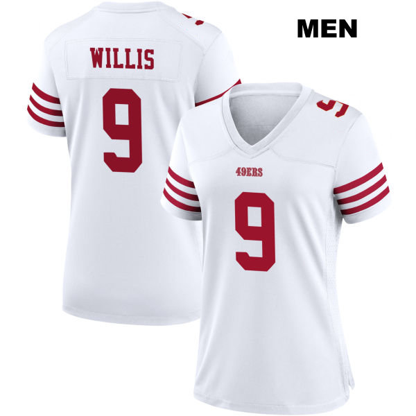 Brayden Willis San Francisco 49ers Mens Home Number 9 Stitched White Football Jersey