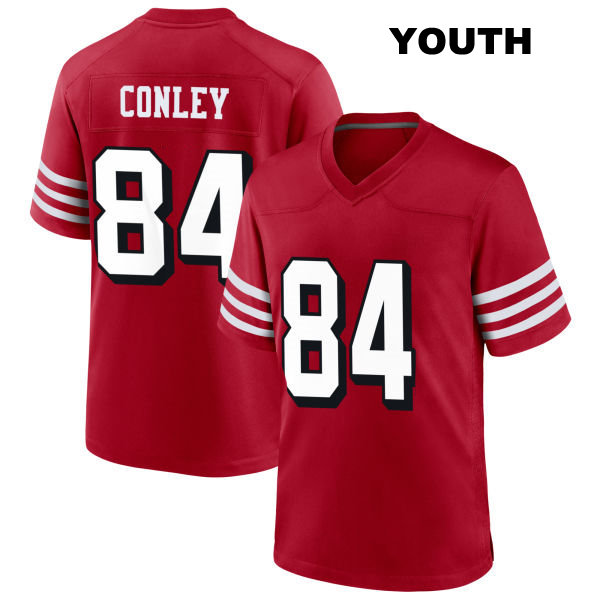 Chris Conley San Francisco 49ers Youth Alternate Number 84 Stitched Scarlet Football Jersey