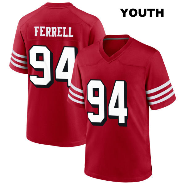 Clelin Ferrell San Francisco 49ers Youth Alternate Number 94 Stitched Scarlet Football Jersey