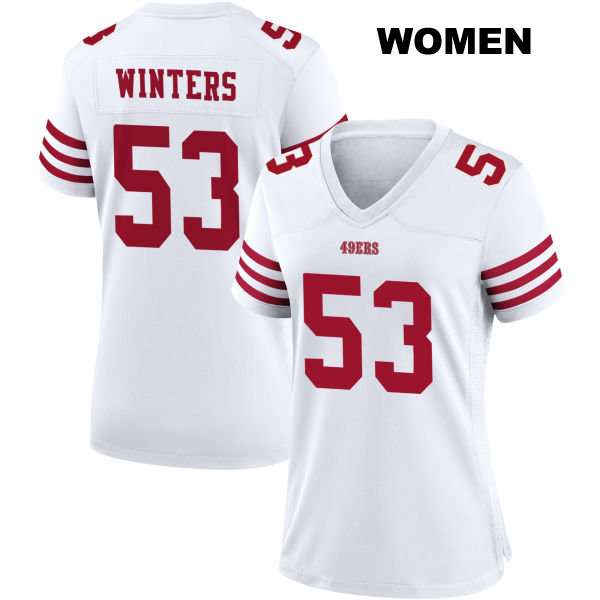 Dee Winters San Francisco 49ers Womens Home Number 53 Stitched White Football Jersey