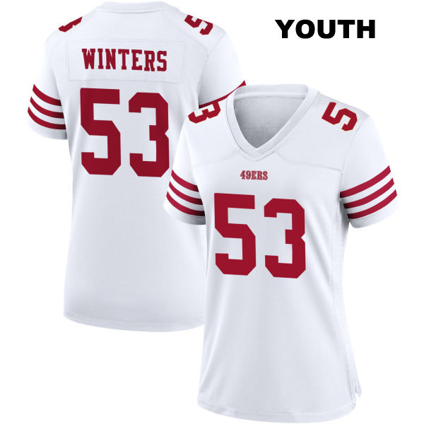 Dee Winters San Francisco 49ers Youth Home Number 53 Stitched White Football Jersey