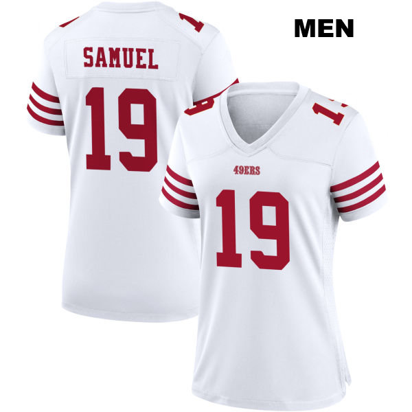 Deebo Samuel San Francisco 49ers Mens Stitched Number 19 Home White Football Jersey