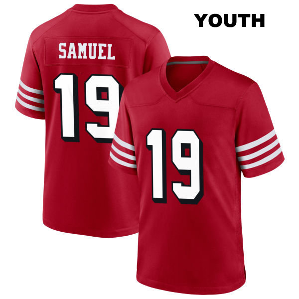Deebo Samuel San Francisco 49ers Youth Alternate Number 19 Stitched Scarlet Football Jersey