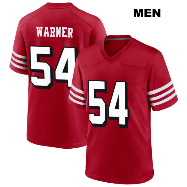 Fred Warner San Francisco 49ers Mens Alternate Number 54 Stitched Scarlet Football Jersey