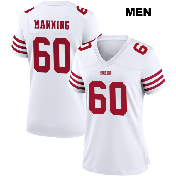 Home Ilm Manning San Francisco 49ers Stitched Mens Number 60 White Football Jersey
