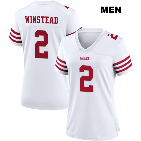 Isaiah Winstead Stitched San Francisco 49ers Home Mens Number 2 White Football Jersey