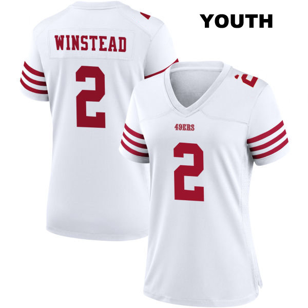Home Isaiah Winstead San Francisco 49ers Youth Stitched Number 2 White Football Jersey