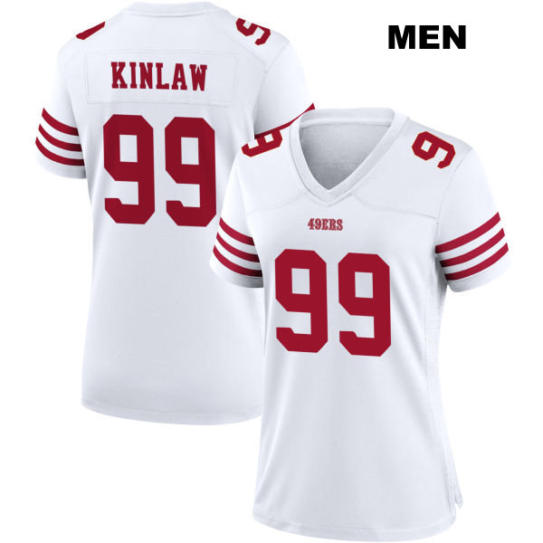Javon Kinlaw Home San Francisco 49ers Stitched Mens Number 99 White Football Jersey