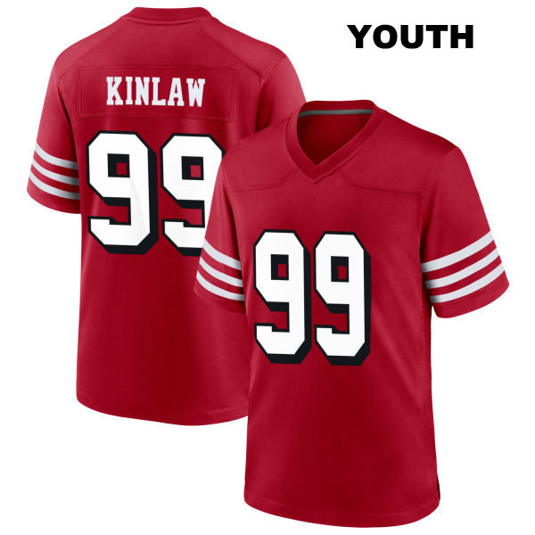 Javon Kinlaw San Francisco 49ers Stitched Youth Number 99 Alternate Scarlet Football Jersey