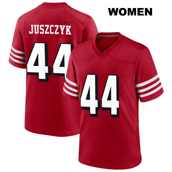 Kyle Juszczyk San Francisco 49ers Alternate Womens Number 44 Stitched Scarlet Football Jersey