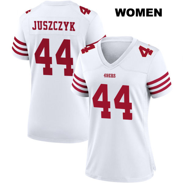 Home Kyle Juszczyk San Francisco 49ers Womens Stitched Number 44 White Football Jersey
