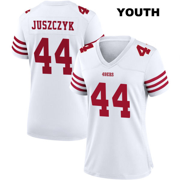 Kyle Juszczyk San Francisco 49ers Stitched Youth Number 44 Home White Football Jersey