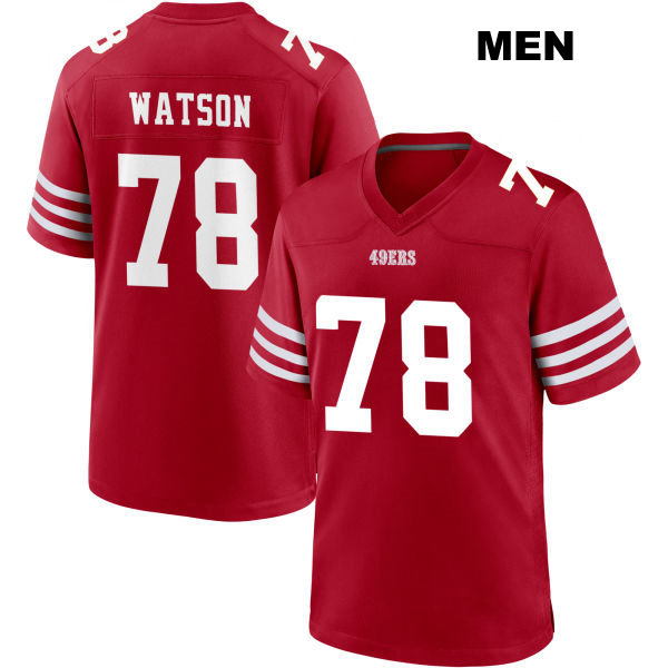 Leroy Watson Home San Francisco 49ers Mens Stitched Number 78 Red Football Jersey