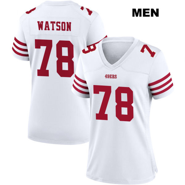 Leroy Watson Home San Francisco 49ers Stitched Mens Number 78 White Football Jersey