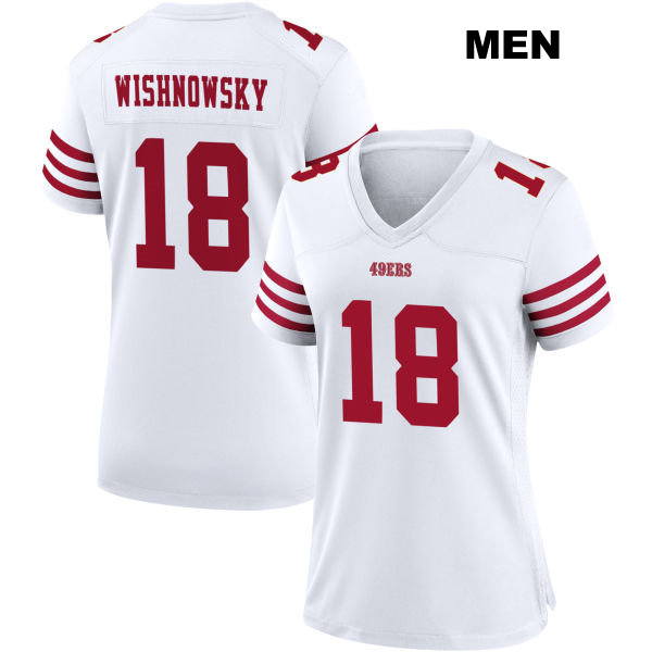 Mitch Wishnowsky San Francisco 49ers Stitched Mens Number 18 Home White Football Jersey