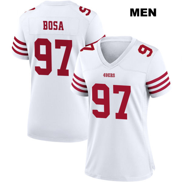 Nick Bosa San Francisco 49ers Mens Home Stitched Number 97 White Football Jersey