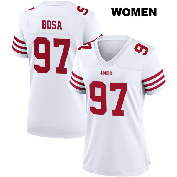 Nick Bosa San Francisco 49ers Womens Stitched Number 97 Home White Football Jersey