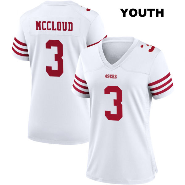 Home Ray-Ray McCloud San Francisco 49ers Youth Number 3 Stitched White Football Jersey