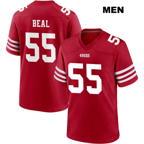 Robert Beal Jr. San Francisco 49ers Stitched Mens Number 55 Home Red Football Jersey