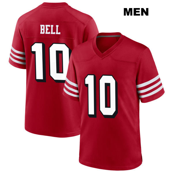 Ronnie Bell Alternate Stitched San Francisco 49ers Mens Number 10 Scarlet Football Jersey