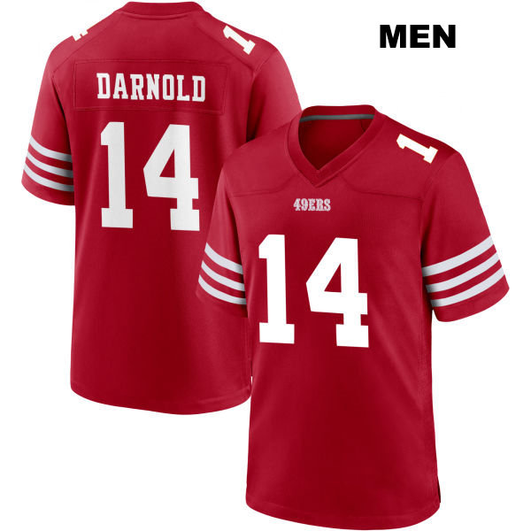 Sam Darnold Stitched San Francisco 49ers Home Mens Number 14 Red Football Jersey