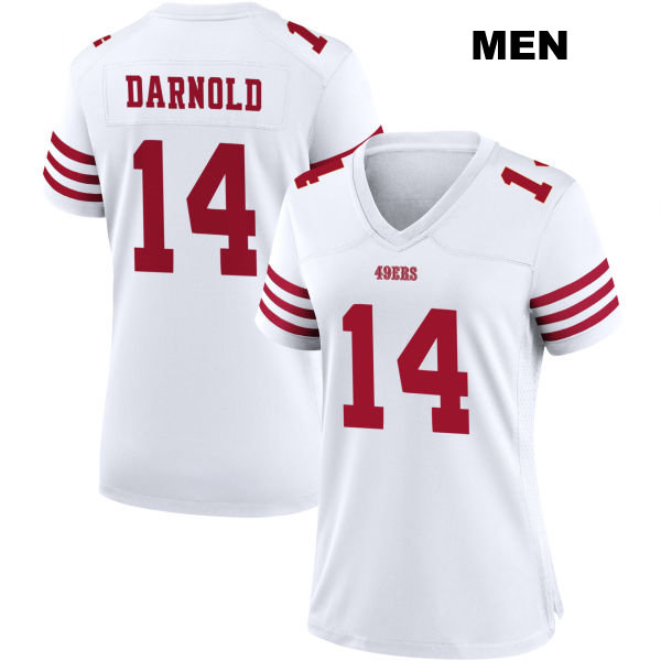 Sam Darnold San Francisco 49ers Stitched Mens Home Number 14 White Football Jersey