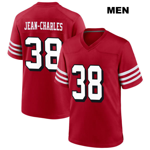 Alternate Shemar Jean-Charles San Francisco 49ers Mens Stitched Number 38 Scarlet Football Jersey