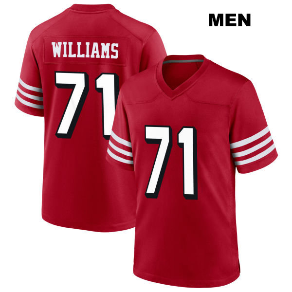 Trent Williams San Francisco 49ers Mens Alternate Stitched Number 71 Scarlet Football Jersey